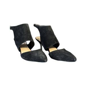 Nine West Salinda Miracle Black Suede 6.5 Women's Pump Dress Shoe